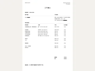 梦想家整备报告单